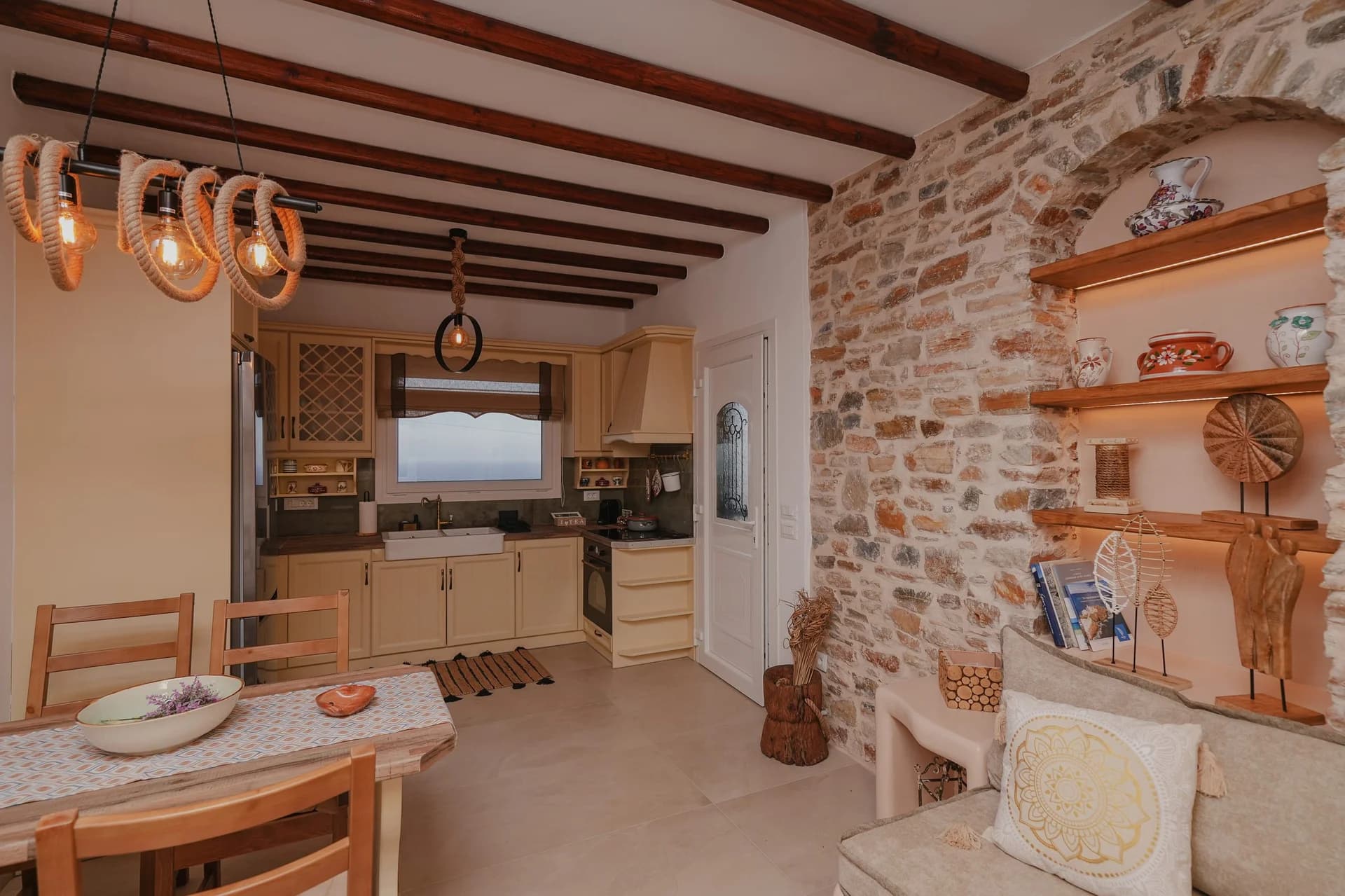 Kitchen - Onar Stone Villa