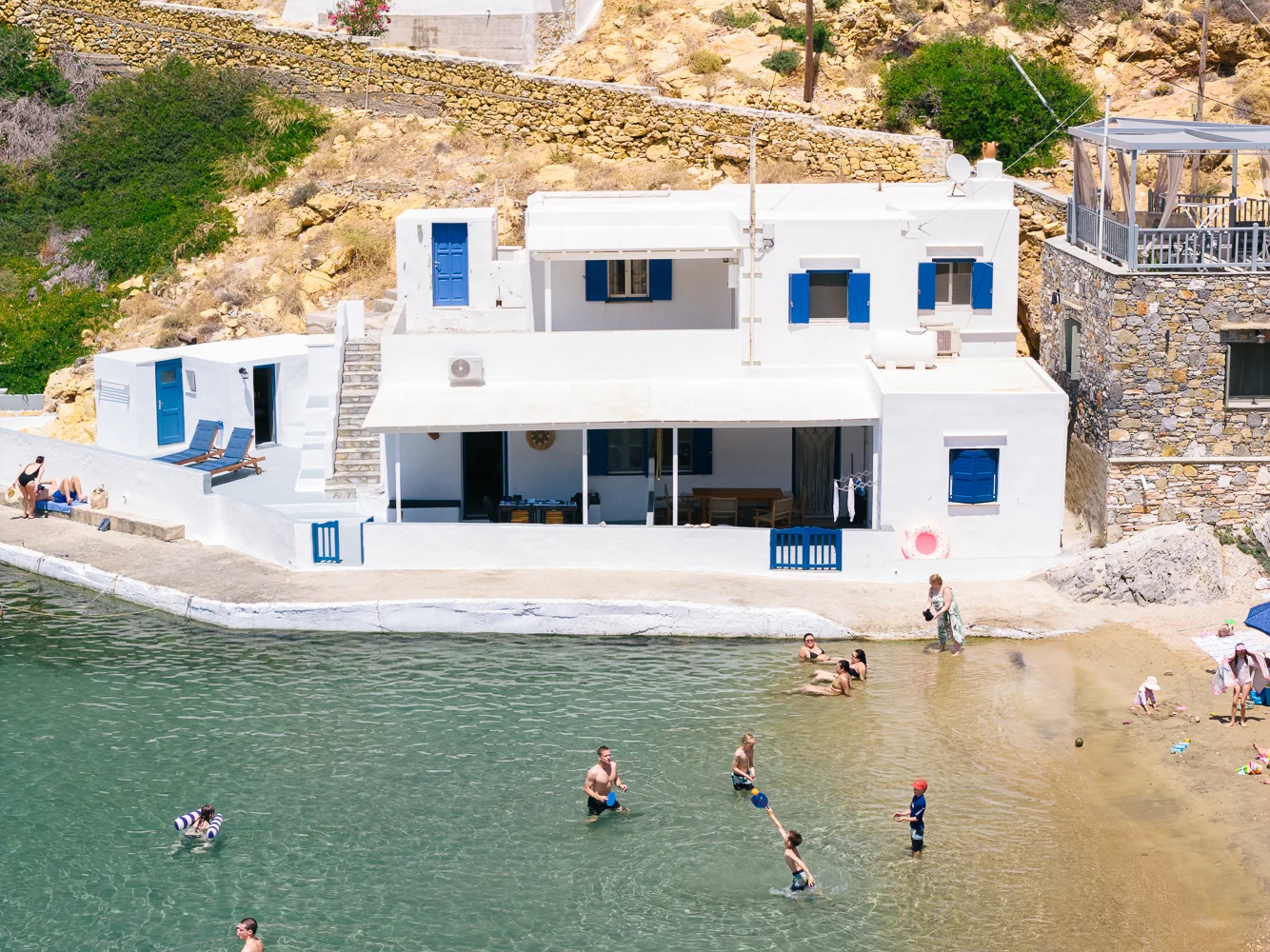 Onar Sifnos by the Sea, beachfront terrace