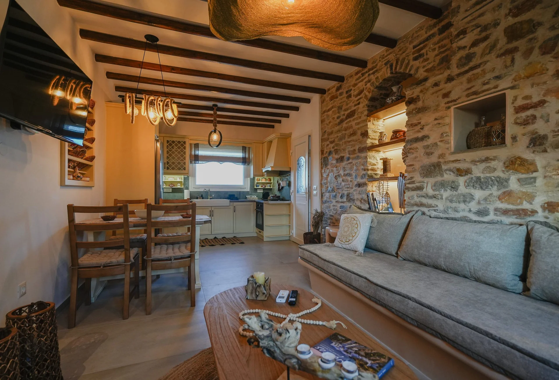Kitchen - Onar Stone Villa