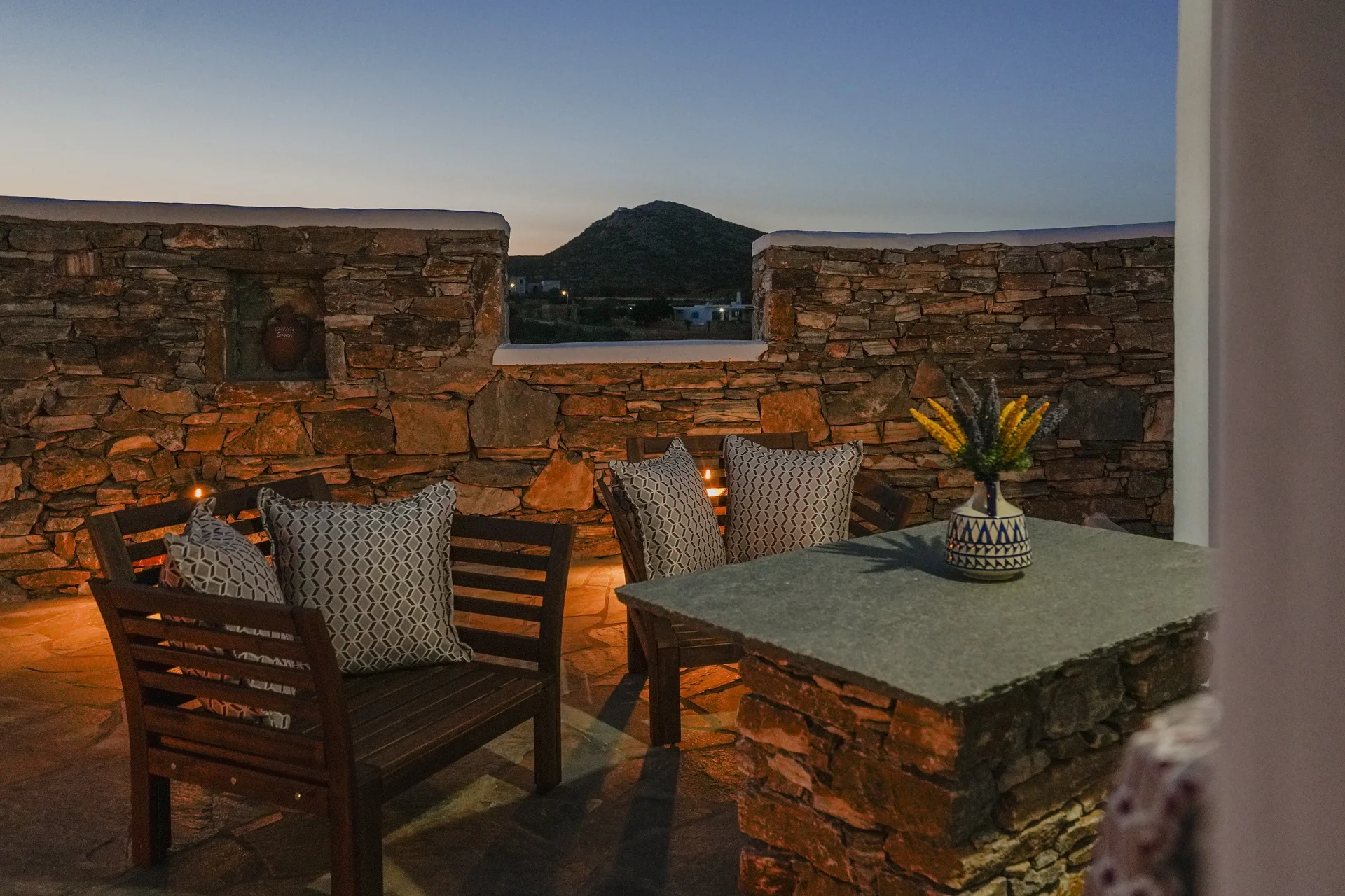 Back Terrace - Onar Traditional Villa